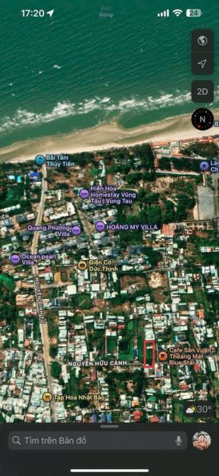 🇻🇳MS.B-207 - MT đường Nguyễn Hữu Cảnh - P Rạch Dừa tp Hồ Chí Minh. Giá 20.5 tỷ