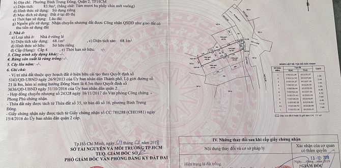 Bán đất mặt đường số 22 gần ngay chợ Tân Lập P. Bình Trưng Đông Quận 2 cũ (84m2) 5.5 tỷ