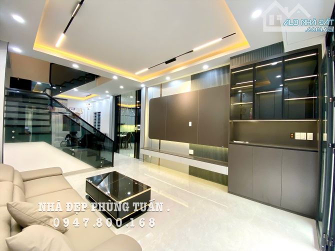 Nhà đẹp 4 tầng xây mới độc lập phố Tô Hiệu• lô góc 57m2 - 1