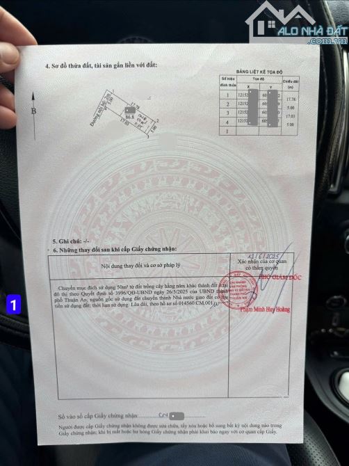 Bán đất 5x17m, hẻm Bình Chuẩn 20 p. Bình Chuẩn gần Ngã Tư Bình Chuẩn - 1