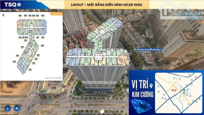 QUỸ CĂN CHUYỂN NHƯỢNG 2PN/3PN GIÁ TỐT NHẤT DỰ ÁN KEPLER LAND, MỖ LAO, HÀ ĐÔNG - 1