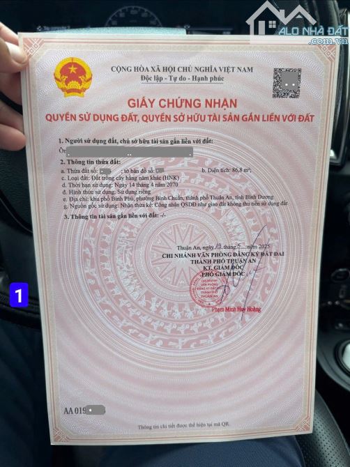 Bán đất 5x17m, hẻm Bình Chuẩn 20 p. Bình Chuẩn gần Ngã Tư Bình Chuẩn - 2