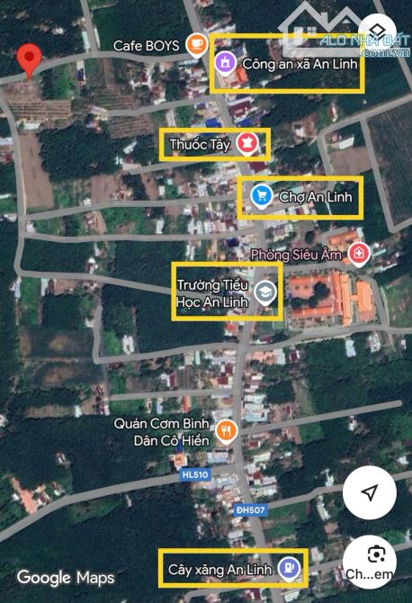 Bán Đất Gần Chợ 272m2 thổ cư, Giá tổng 750 triệu, Ngay UBND xã An Linh - 1