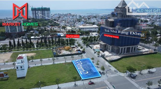 Siêu Phẩm Góc 3 Mặt Tiền Trục Chính Mậu Thân KDC OceanDunes 833m2 Hướng Tây Tứ Trạch 86 tỷ - 2