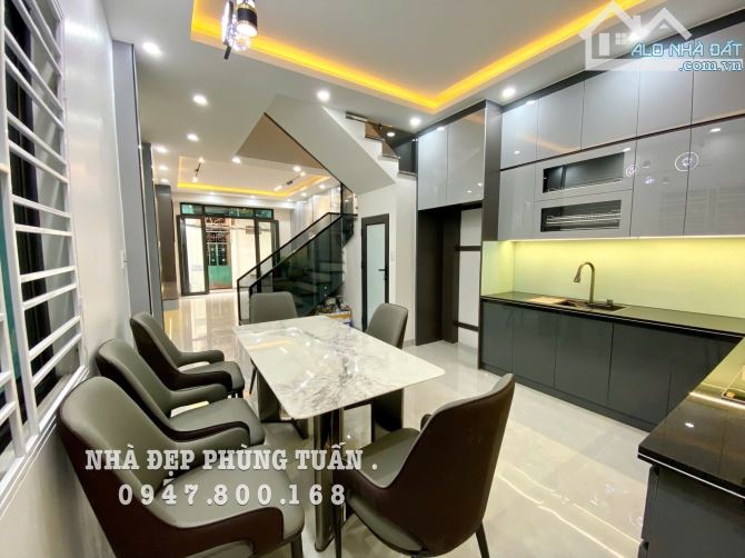 Nhà đẹp 4 tầng xây mới độc lập phố Tô Hiệu• lô góc 57m2 - 3