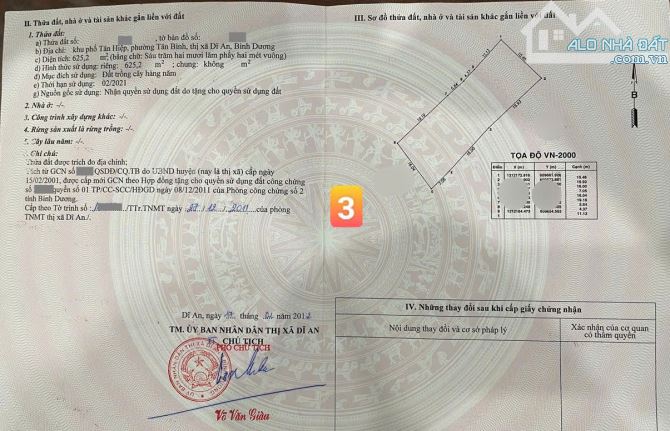 Bán đất 13.1x43.7m, hẻm Trương Văn Vĩnh p. Tân Bình gần chợ Phú An - 3