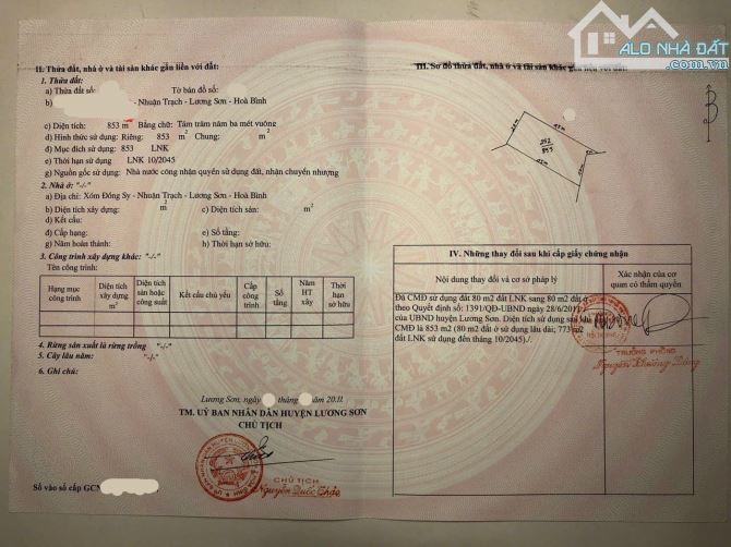 Bán 853m2 Lương Sơn, giá 5,x tỷ. Cách nội đô Hà Nội 35km - 4