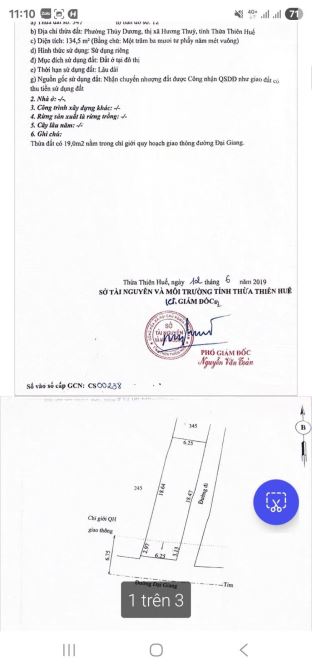 💥 Đất Mặt Tiền View Kênh đường Đại Giang Thuỷ Dương - Giá chỉ 4,5 Tỷ - 4