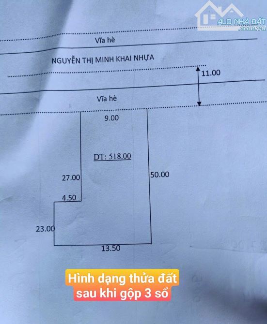 Bán đất 9x50m, mặt tiền Nguyễn Thị Minh Khai p. Tân Bình - 7