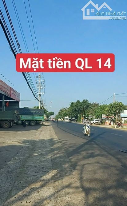 Đất mặt tiền Quốc Lộ 14 đoạn trung tâm xã Hoà Khánh BMT