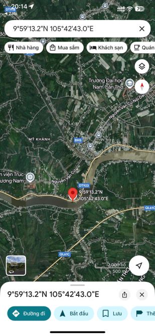bán đất mặt tiền đường lộ vòng cung, phường an bình, cần thơ, dtsd 1.285m, giá 10.9 Tỷ,