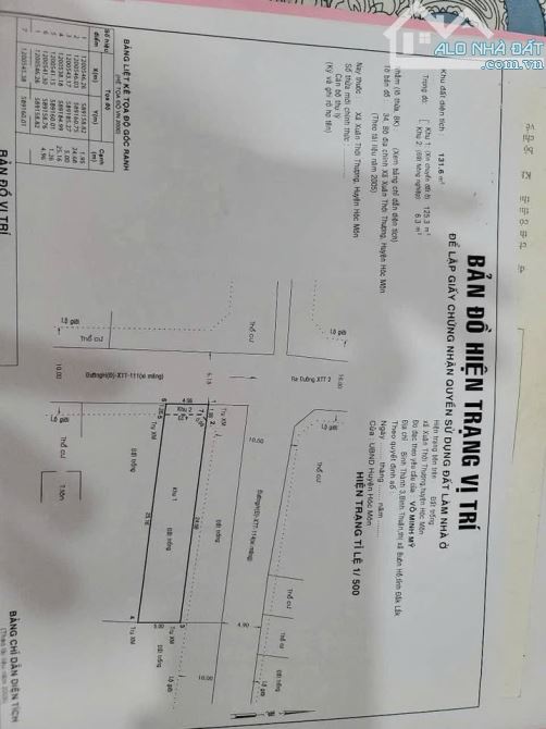 chủ kẹt tiền bán lô đất 120 m2- gần chợ xuân thới thượng - - 1