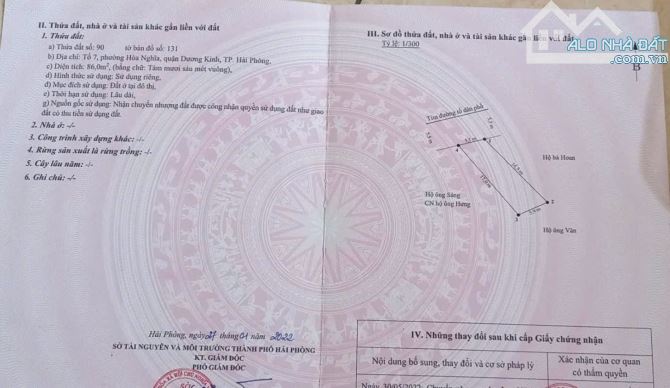 86m2 mặt đường Thể Nhân, Hòa Nghĩa, Dương Kinh gần Vin và Ga - 1