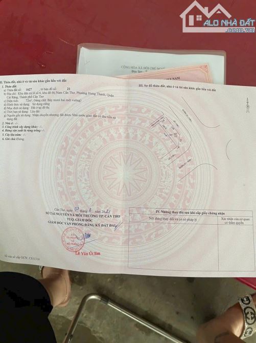 Bán cặp gốc 7,8 Tỷ 2 mặt tiền đường D5&D7 KDC Hồng Loan, TP CẦN THƠ - 1