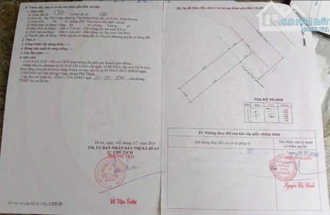 Bán nhà 1T1L 4.1x20.5m, mặt tiền Nguyễn Thị Chạy p.Tân Đông Hiệp gần chợ Tân Long - 1