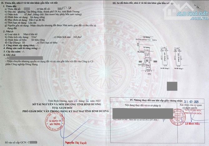 Bán nhà 1T2L 4x16.6m hoàn công, mặt tiền Đông Tác p Đông Hòa gần chợ Dĩ An 1 - 1
