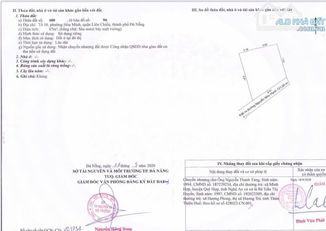 📌📌📌LÀM VIỆC TRỰC TIẾP GIÁ TỐT !!! BÁN ĐẤT kiệt 21 nguyễn như hạnh.Hoà minh - 1