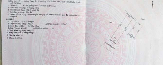 Chính chủ gửi bán Nhà 2 mê MT Đồng Trí 3, Hoà Khánh Nam, full nội thất - 2