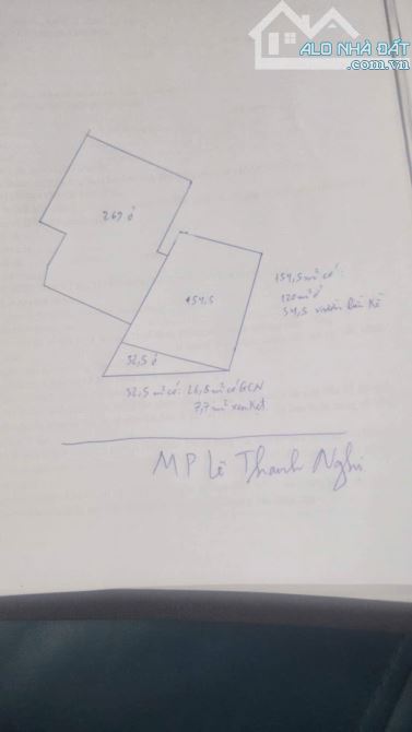 Bán toà văn phòng mặt phố Lê Thanh Nghị, 9T, 457m2, 15mMT, 600 triệu/tháng - 2