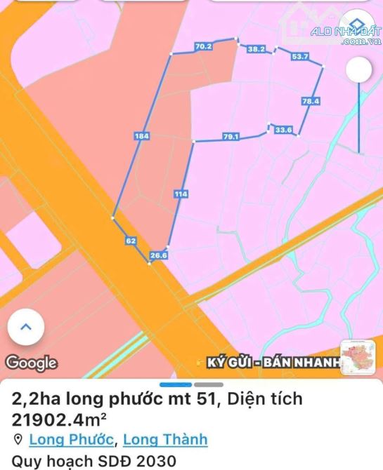 Đất MT QL51, Long Phước, Long Thành, Đồng Nai