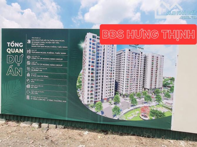 Cần bán lô đất đấu giá Quang Châu gần 3 tòa chung cư 19 tầng - Bắc Ninh. Giá rẻ 3,550 tỷ - 4