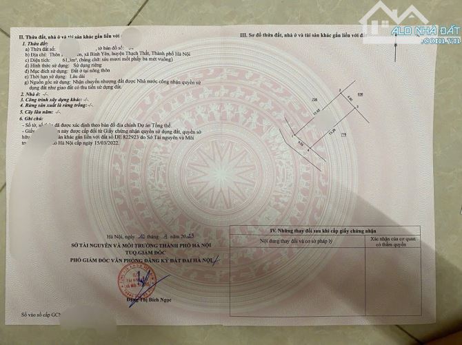 Cơ hội đầu tư  61m đất ở trung tâm xã Bình Yên, Hà Nội cách khu CNC Hoà Lạc chỉ 900m - 4