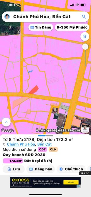 Cần bán gấp lô đất ngay chợ Chánh lưu. Bách hóa xanh. Đường thông. Dân cư kín. 5X35 TC 100 - 9