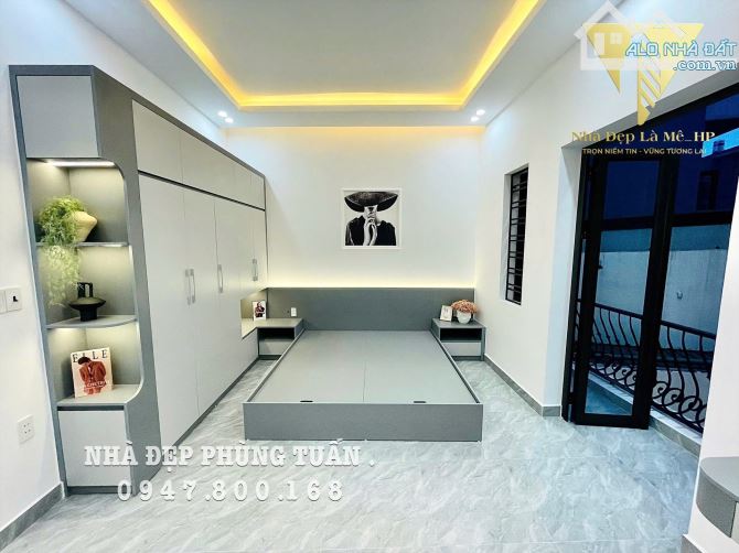 P Tuấn... NHÀ ĐỘC LẬP SÂN CỔNG PHỐ TRUNG TÂM LẠCH TRAY•  3 TẦNG RỘNG 62m2 - 9