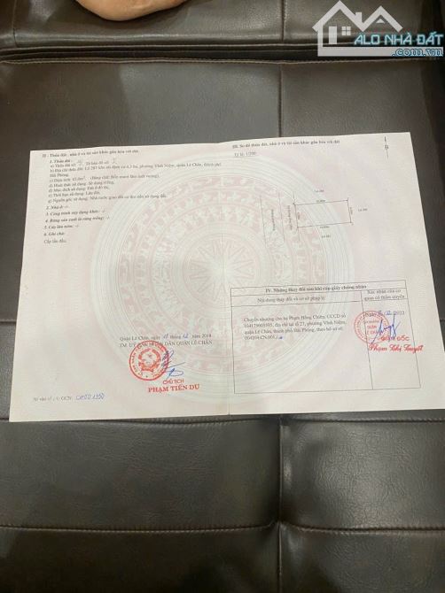 CHỈ 4 TỶ CÓ NGAY LÔ ĐẤT TĐC TAM KỲ quận Lê Chân