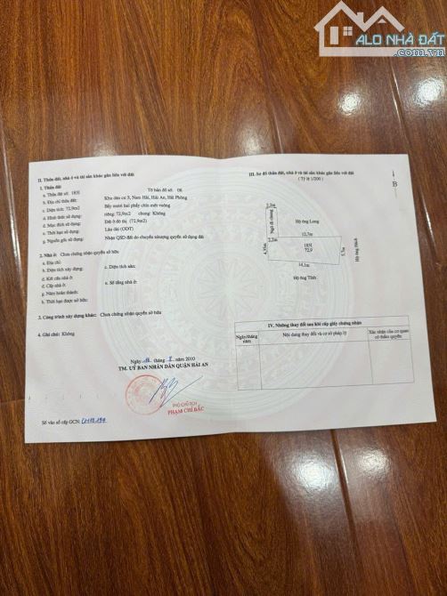 Bán đất tại Nam Hải, Hải An, Hải Phòng, 28 triệu / m2, 72.9 m2, giá tốt