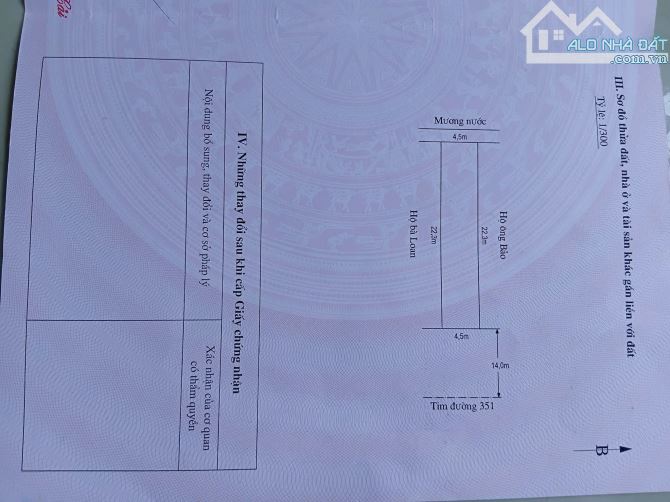 🔥 BÁN LÔ ĐẤT MẶT ĐƯỜNG 351 – VỊ TRÍ VÀNG – GIÁ CỰC HẤP DẪN 🔥 5,xx tỷ,