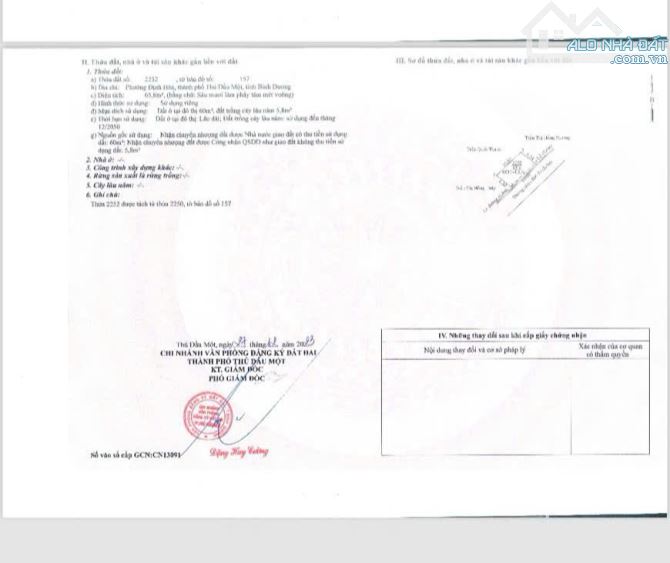 BÁN ĐẤT MẶT TIỀN ĐƯỜNG ĐX 074, P. Định Hòa, TP. THỦ DẦU MỘT (Cũ)