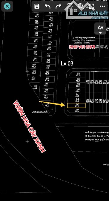 Bán 45m2 đất dịch vụ Phú Vinh giáp dự án Splendora giá tốt