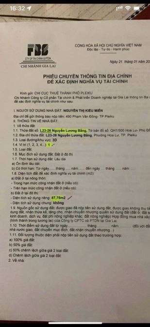 Bán Đất mặt tiền Nguyễn Lương Bằng song song đường Nguyễn Tất Thành