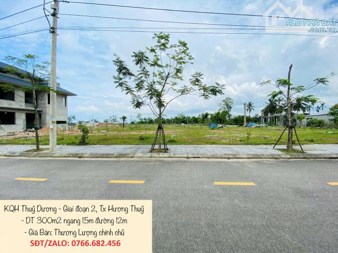 BÁN ĐẤT 300M2 KHỔ BIỆT THỰ KQH THUỶ DƯƠNG 3, CẠNH BỆNH VIỆN QUỐC TẾ, SIÊU THỊ AEON MALL