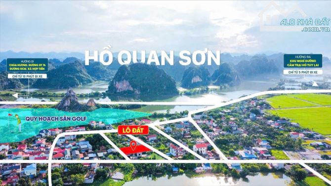 Cần bán lô đất góc 2 mặt thoáng nằm trong quần thể Khu Du Lịch Quan Sơn, Mỹ Đức