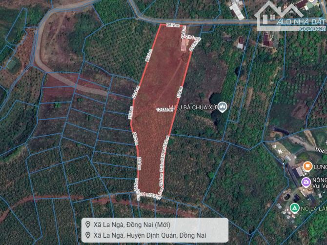 1.24Ha Đất sát KDL sinh thái hồ Trị An – Quốc Lộ 20 Đồng Nai