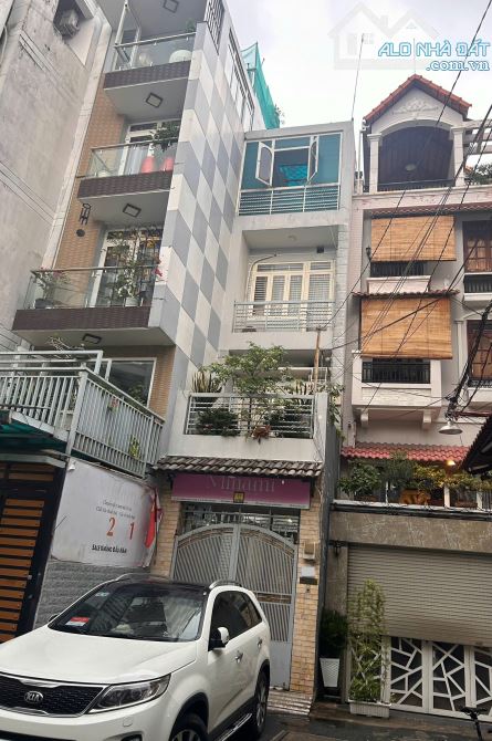 HẺM XE TẢI THÔNG - HOÀNG HOA THÁM - 41M2 - 4 TẦNG - 7,x