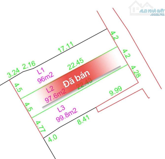 Bán đất 97m2 full thổ cư xây dựng tự do P.Tân Phong - 1