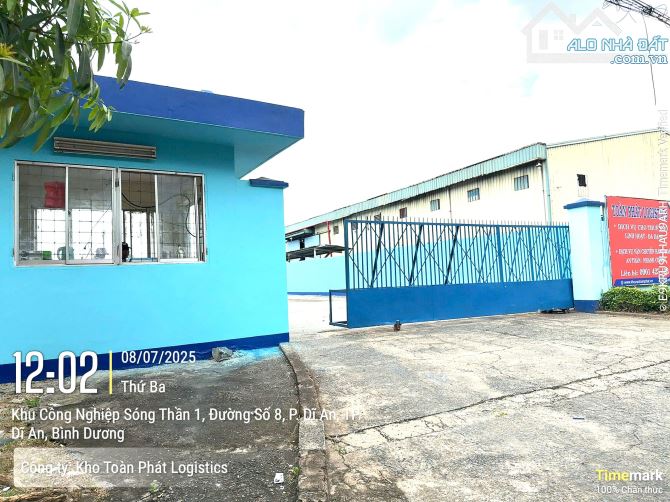 Cho thuê kho 500m2- cầu vượt Sóng Thần- Đầy đủ các dịch vụ - 1