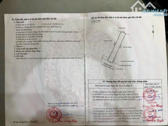 Bán 133m2 mặt đường Cựu Viên - Tuyến 2 Lê Duẩn giá hơn 3 tỷ, kinh doanh thoải mái. - 1