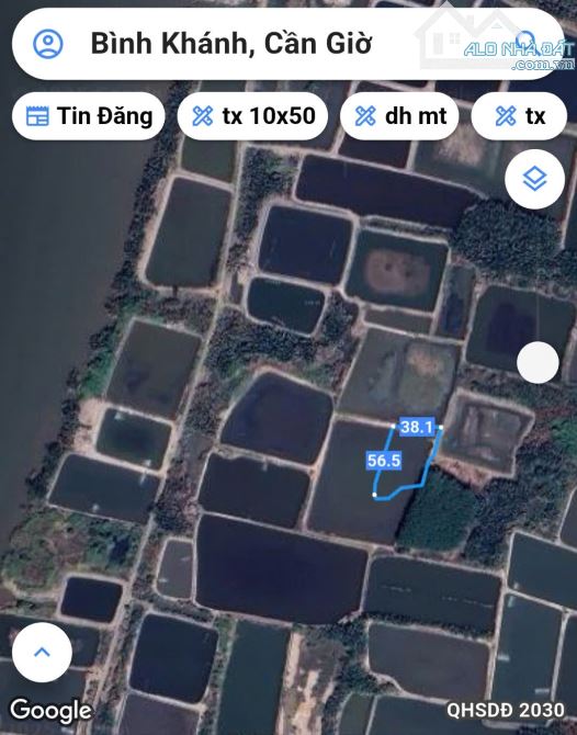 Bán đất đường Trần Quang Quờn, xã Bình Khánh, quy hoạch đất ở, DT 2392 m2, giá 2 tr/m2 - 1