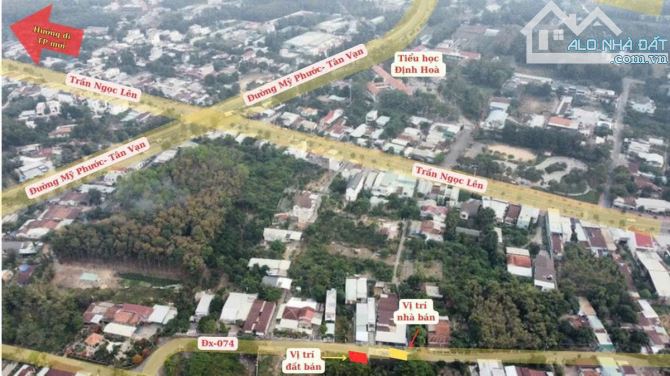 BÁN ĐẤT MẶT TIỀN ĐƯỜNG ĐX 074, P. Định Hòa, TP. THỦ DẦU MỘT (Cũ) - 1