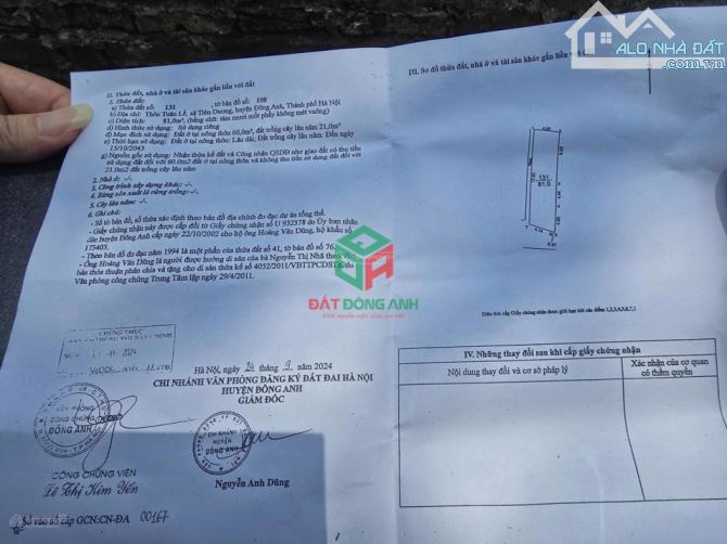 Bán 81m2 đất Tuân Lề Phúc Thịnh - Đường thông 4m - 1