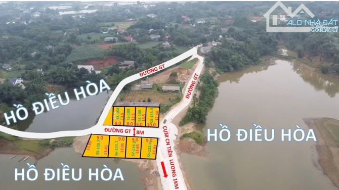 8 ô đất đẹp view hồ, sát kcn, giá chỉ 3xx tại Tiên Lương - Cẩm Khê - 1
