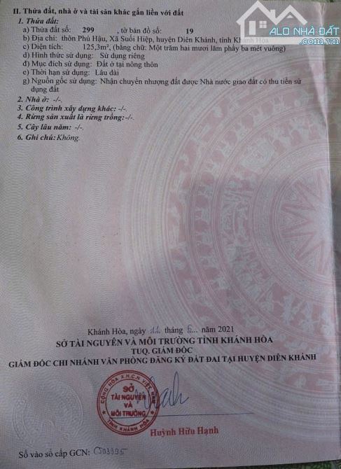 Đất Phú Hậu - Suối Hiệp 2 mặt tiền, cách QL1A chỉ 400M - 2