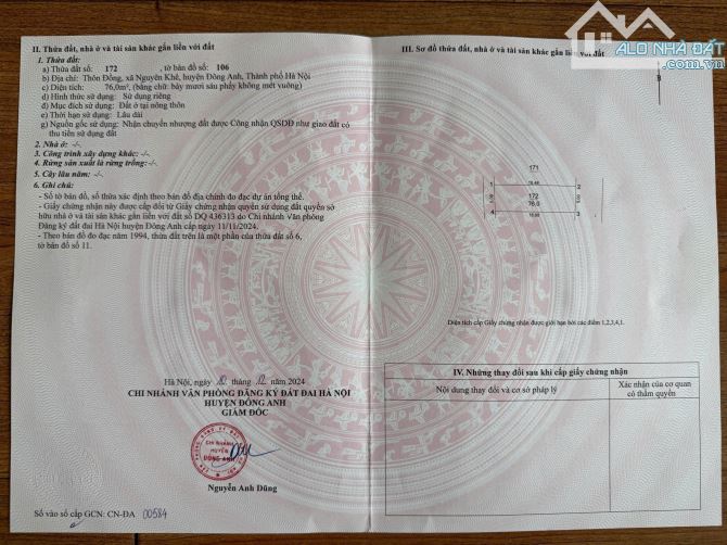 ✅ Bán đất thôn Đồng Nguyên Khê - Ô tô tránh nhau - Sát dự án BCA - 2