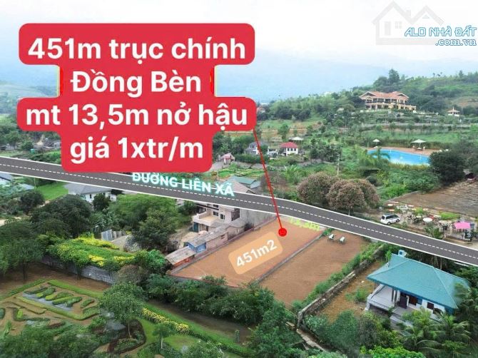 451M2 TRỤC CHÍNH LIÊN XÃ, GIÁ CHỈ 1XTR/M2 - 3