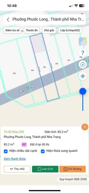 Bán lô sổ hồng đường T19 An Binh Tân,hướng Đông Nam giá 5tỷ1 bao thuế phí. Diện tích:85m2 - 4
