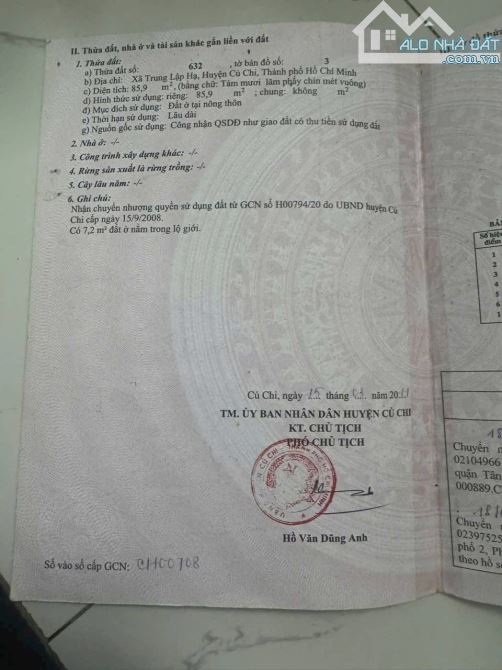 Nhà bán mặt tiền đường nhựa xã Trung Lập Hạ Củ Chi 4.40x20 thổ cư hết đất 85m2 - 5